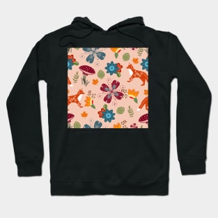 Folksy Autumn Scandinavian Folk Art // Fall colours Hoodie